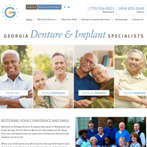 Georgia Denture & Implant Specialists website