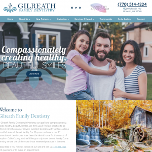 Gilreath Dental Associates website