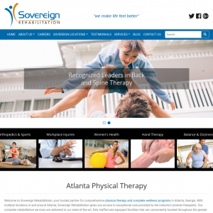Sovereign Rehabilitation website