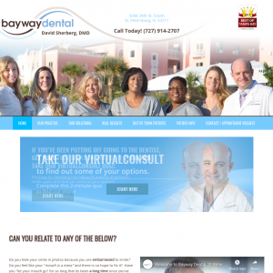 Bayway Dental website screenshot