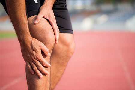 Man with knee pain