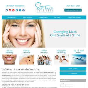 Soft Touch Dentistry website