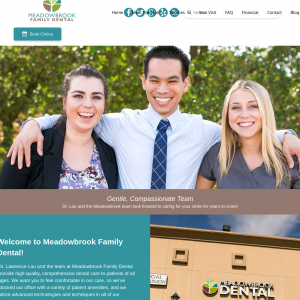 Meadowbrook Family Dental website