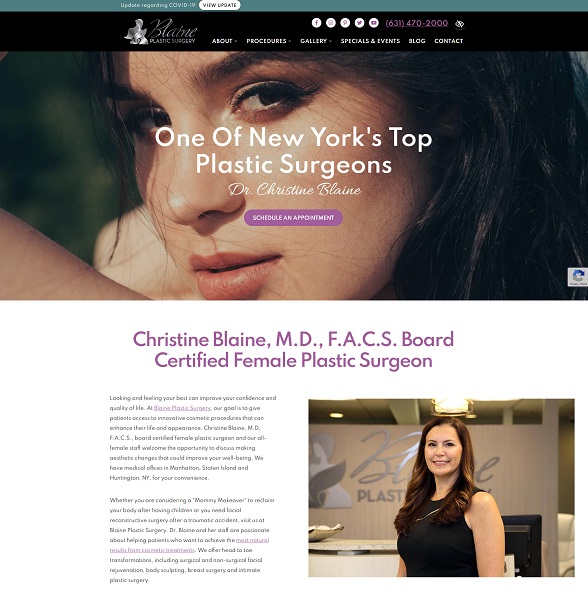 NYC Plastic Surgeon Dr. Christine Blaine