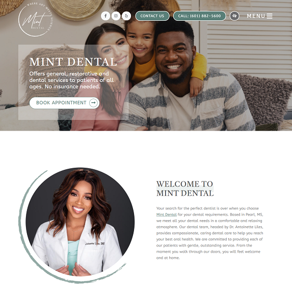 Mint Dental: Antoinette Liles, DMD website
