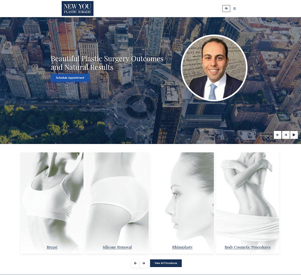 New You Plastic Surgery website