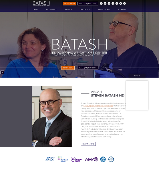 Batash Endoscopic Weight Loss Center website