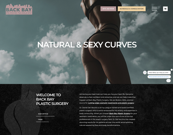 Back Bay Plastic Surgery website