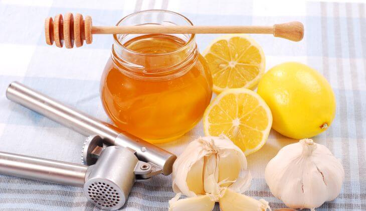 garlic, honey and lemons