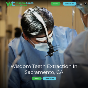 Wisdom Tooth Surgeons website screenshot