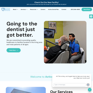 Active Dental in Irving, TX website screenshot