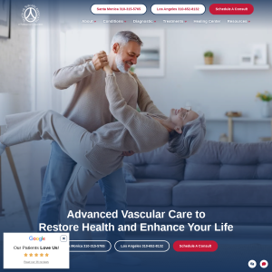 Vascular Surgery Associates website screenshot